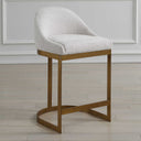 Ira - Counter Stool - Gold / Ivory