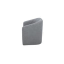 Sandy - Fabric Rolling Dining Chair - Gray - Moe's Home Collection - Arm Chairs - Elite Enclave Home