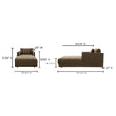 Bryn - Chaise - Heritage Green - Moe's Home Collection - Chaises - Elite Enclave Home