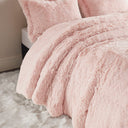 Malea - Shaggy Duvet Cover Set - Blush