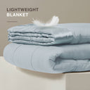 Windom - All Season Hypoallergenic Twin Blanket With 3M Scotchgard - Blue