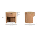 Theo - One Drawer Nightstand - Light Brown - Moe's Home Collection - Accent Nightstands - Elite Enclave Home