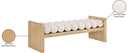 Waverly - Bench With Natural Frame - Meridian Furniture - Upholstered Benches - Elite Enclave Home