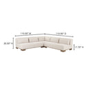 June - Corner Modular Sectional - Oatmeal - Moe's Home Collection - Stationary Sectionals - Elite Enclave Home