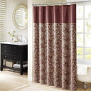 Aubrey - Shower Curtain - Burgundy - Madison Park - Shower Curtains - Elite Enclave Home