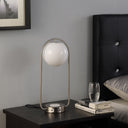 Clip Globe USB Table Lamp - Silver
