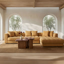 Davie - Left Arm Facing Chair - GoldenYellow - Moe's Home Collection - Corners - Elite Enclave Home