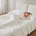 Microfleece - King Blanket - Ivory