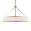 Algiers - 8 Light Drum Pendant - Gold / White - Uttermost - Pendant Lighting- Elite Enclave Home