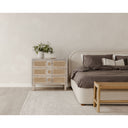 Colin - Queen Bed - Oatmeal - Moe's Home Collection - Upholstered Beds - Elite Enclave Home