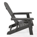 Heavy Duty Plastic Adirondack Chair - Black