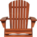 Battleship Wood Heavy Duty Plastic Outdoor Adirondack Chair - Gray And Natural