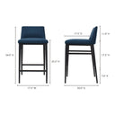 Baron - Counter Stool - Blue - Moe's Home Collection - Counter Height (24" - 27") - Elite Enclave Home