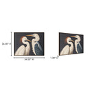 Two Cranes - Framed Painting - White - Moe's Home Collection - Canvas Art - Elite Enclave Home