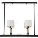 Franconia - 8 Light Pendant - Black / White - Uttermost - Pendant Lighting- Elite Enclave Home