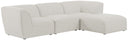 Miramar - 4 Piece Modular Sectional - Meridian Furniture - Stationary Sectionals - Elite Enclave Home