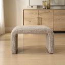 Leora - Upholstered Modern Small Bench - Brown - Uttermost - Upholstered Benches - Elite Enclave Home