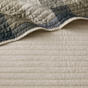 Ridge - 6 Piece Reversible Plaid Daybed Cover Set - Neutral
