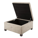 Aspen - Ottoman - Sand - Madison Park - Storage Ottomans - Elite Enclave Home