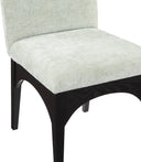 Waldorf - Chenille Dining Side Chair With Black Legs - Meridian Furniture - Side Chairs - Elite Enclave Home