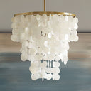 Isla - Capiz Chandelier - White