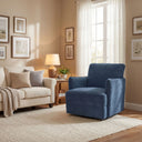 Carly - Swivel Chair - Blue - Chapel Hill - Swivel Chairs - Elite Enclave Home
