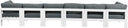 Nizuc - Outdoor Patio 6 Seat Modular Sofa With White Frame