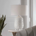 Caelina - Textured Table Lamp - White