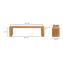 Post - Small Dining Bench - Natural - Moe's Home Collection - Dining Benches - Elite Enclave Home