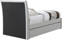 Myles - Linen Twin Trundle Bed - Meridian Furniture - Trundle Beds - Elite Enclave Home