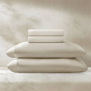 Split King Stretch Jersey Sheet Set - Ivory - Harbor House - Sheets & Pillowcases - Elite Enclave Home