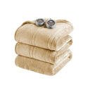 Heated Microlight to Berber - Blanket - Tan