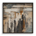 Landslide - Framed Abstract Print - Black / Brass / Gold / Gray / Orange / White / Yellow - Uttermost - Framed Prints - Elite Enclave Home