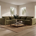 Swift - Corner Chair - Dark Green - Moe's Home Collection - Corners - Elite Enclave Home