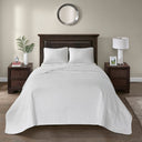 Quebec - Twin Reversible Bedspread Set - White