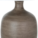 Table Lamp With White Empire Shade (Set of 2) - Black