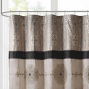 Donovan - Embroidered Shower Curtain - Black