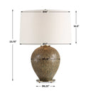 Rya - Ceramic Table Lamp - Brown - Uttermost - Table Lamps- Elite Enclave Home