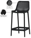 Mykonos - Outdoor Patio Stool (Set of 2) - Meridian Furniture - Stool Sets - Elite Enclave Home