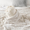 Zuri - 90" x 90" Blanket - Snow Leopard