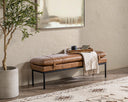 Celiah - Bench - Dark Brown - Classic Home - Upholstered Benches - Elite Enclave Home