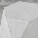 Volker - White Geometric Accent Table