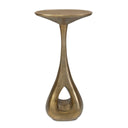 Tolstoy - Indoor-Outdoor Accent Table - Brass
