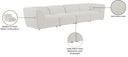 Miramar - 4 Seat Modular Sofa - Meridian Furniture - Stationary Sectionals - Elite Enclave Home