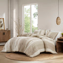 Mesa - 3 Piece Full/Queen Comforter Set - Tan