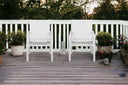 Metal Indoor Outdoor Dining Chair (Set of 2) - White