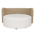 Sunset - Outdoor Round Swivel Day Bed - White