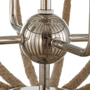 Lovelock - 4 Light Rope Empire Chandelier - Light Brown - Uttermost - Chandeliers- Elite Enclave Home