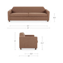 Finch - Sofa - Washed Pink - Moe's Home Collection - Stationary Sofas - Elite Enclave Home