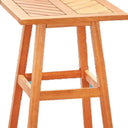 18" Square Solid Wood Outdoor Side Table - Natural
